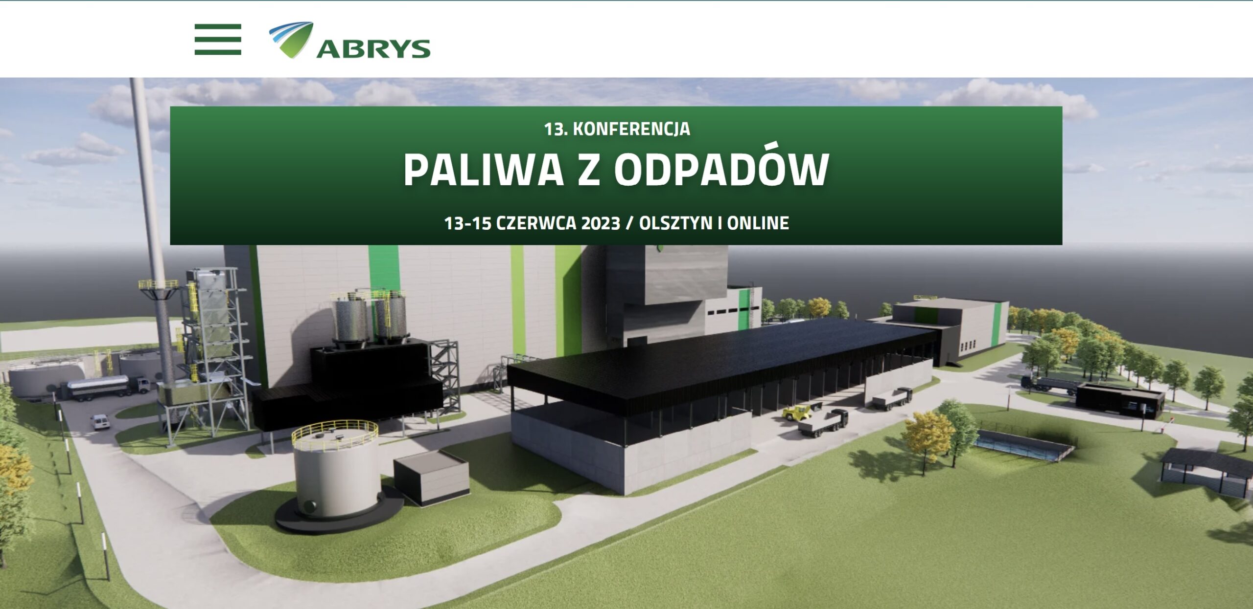 13. Konferencja Paliwa z odpadów w Olsztynie, 13-15 czerwca 2023 r.