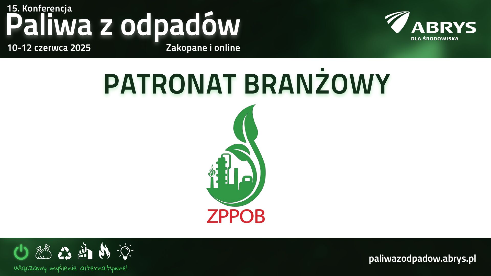 15. Konferencja Paliwa z Odpadów, 10-12 czerwca 2025 r., Zakopane