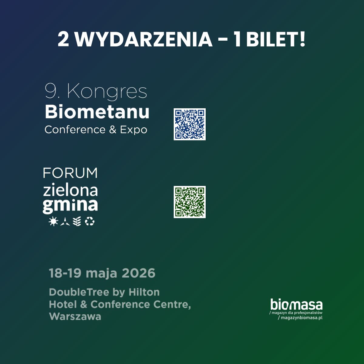 9 Kongres Biometanu, 18-19 maja 2026 r., Warszawa